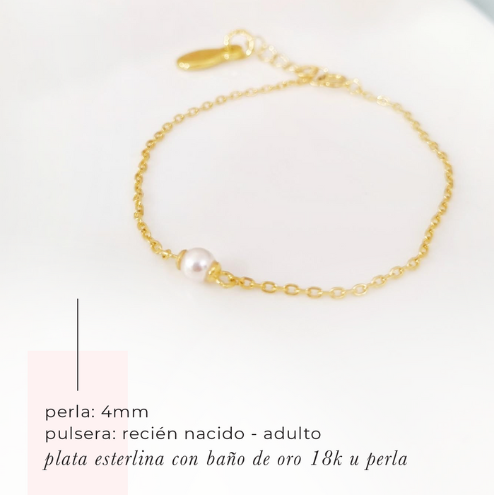 NEW IN! single pearl bracelet 925 - desde $39
