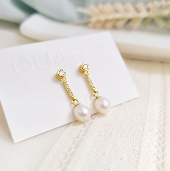 pearl 7 stud earrings 925