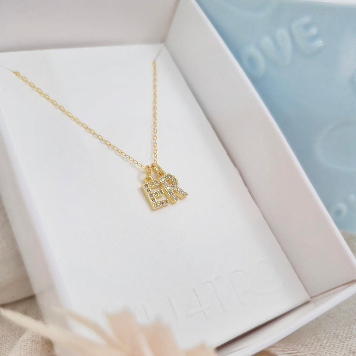 collar inicial personalizado - plata 925