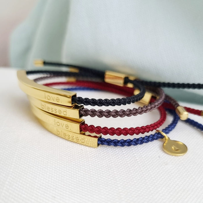 the grateful bracelet - personalízalas con las iniciales