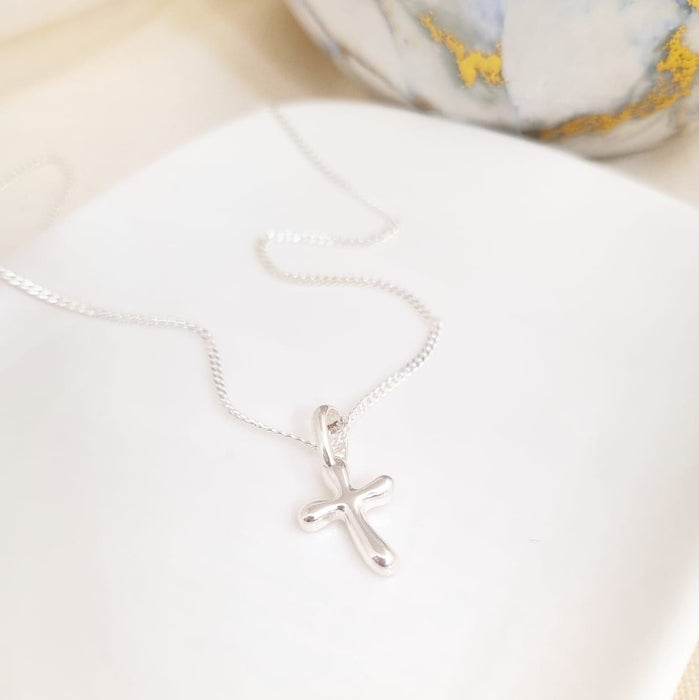 The silver cross 3 necklace 925