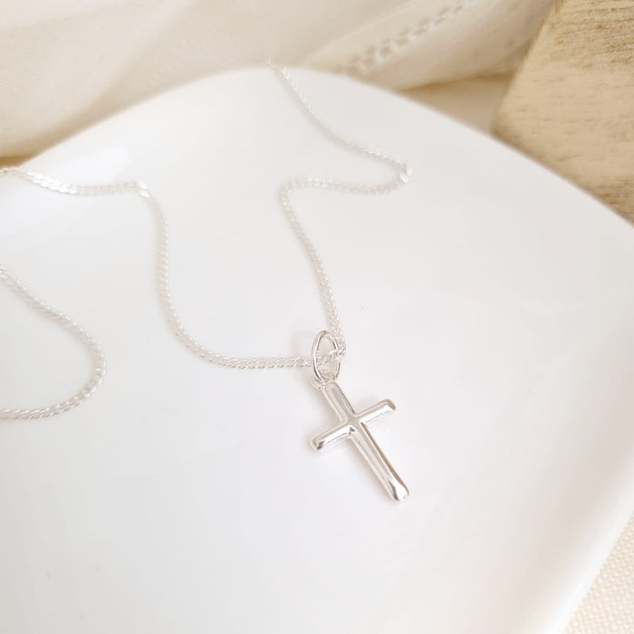 The silver cross 4 necklace 925