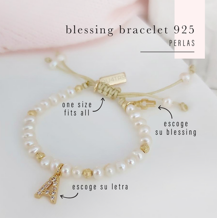 blessing bracelet 925 - blush jade - desde $54