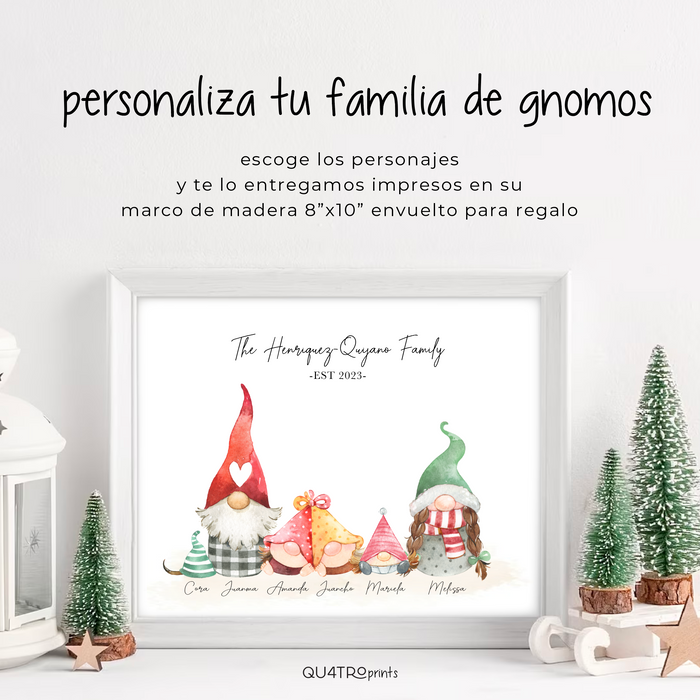 Personalized Family Gnomes