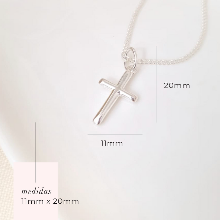 The silver cross 4 necklace 925