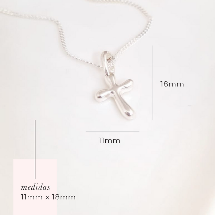 The silver cross 3 necklace 925