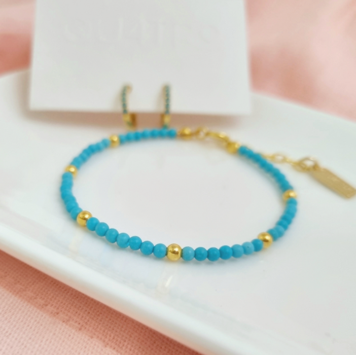 Turquoise 1 bracelet 925 - personalízala - desde $54