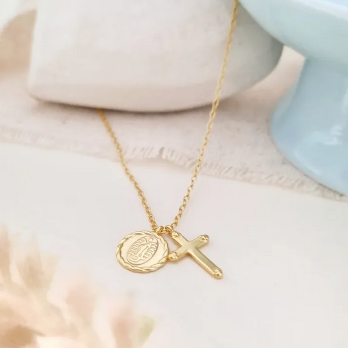 double blessing GUADALUPE necklace 925
