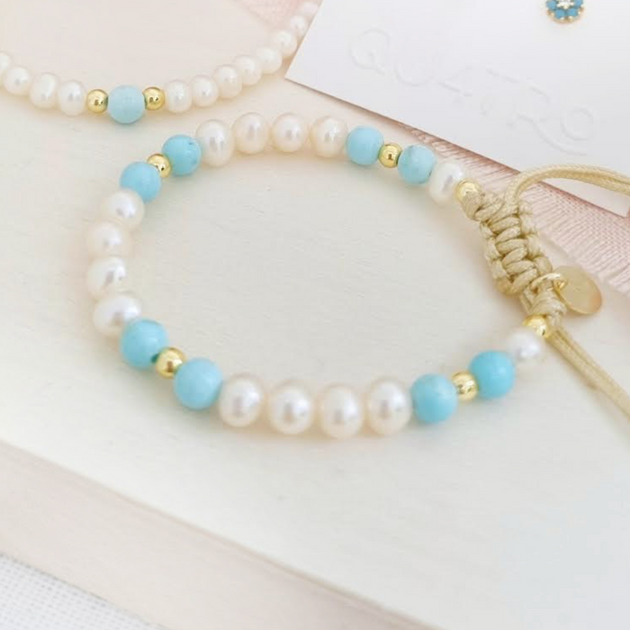 blessing bracelet 925 - sky howlita - desde $54