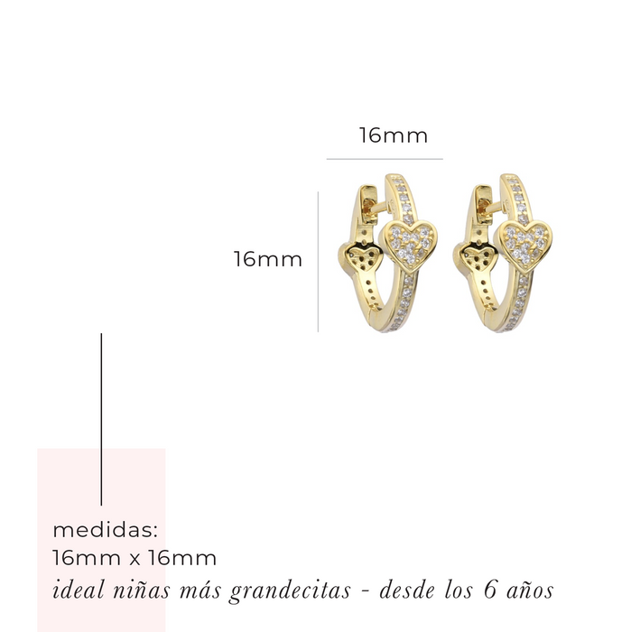 NEW IN! heart huggies 925 - niñas desde 6 años y adultos