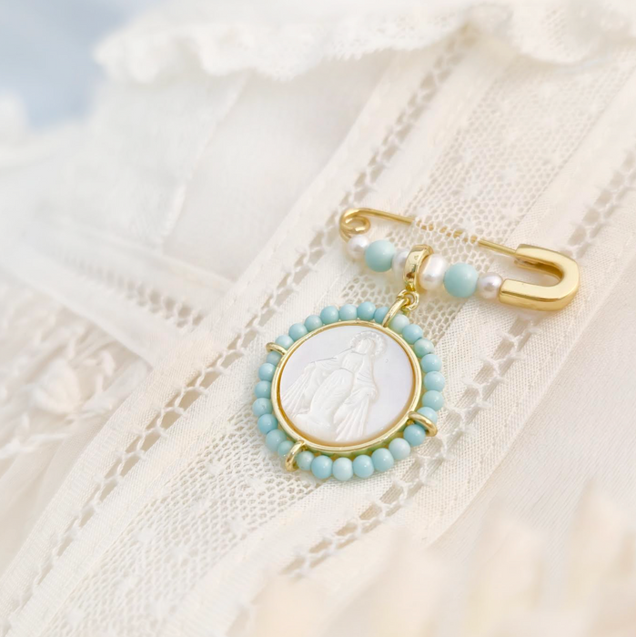 NEW IN! Baby Pin Glory Milagrosa 925 - Sky Howlita