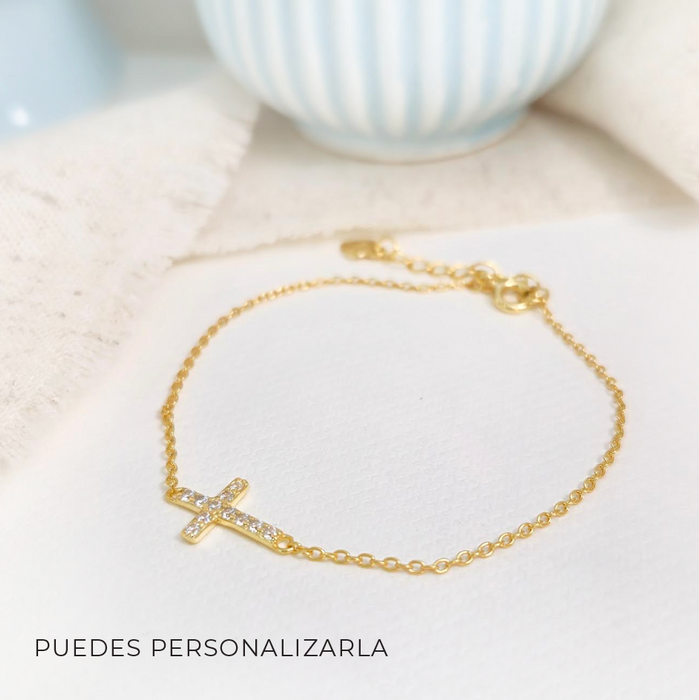 NEW IN! cross bracelet 925 - desde $42 - puedes personalizarla