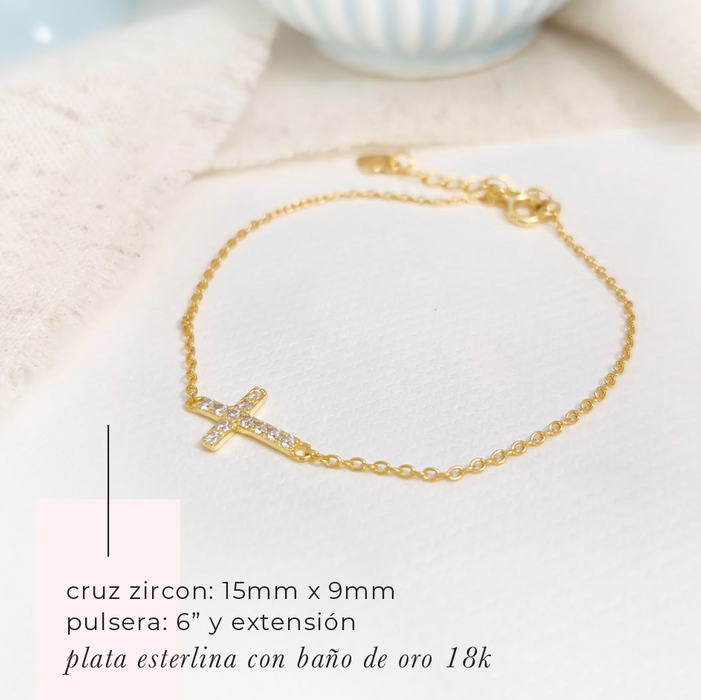 NEW IN! cross bracelet 925 - desde $42 - puedes personalizarla