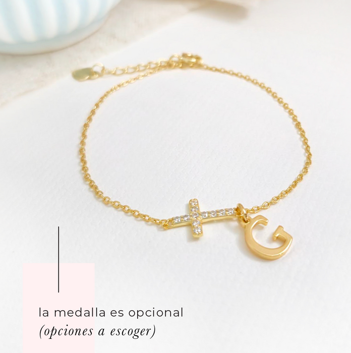 NEW IN! cross bracelet 925 - desde $42 - puedes personalizarla