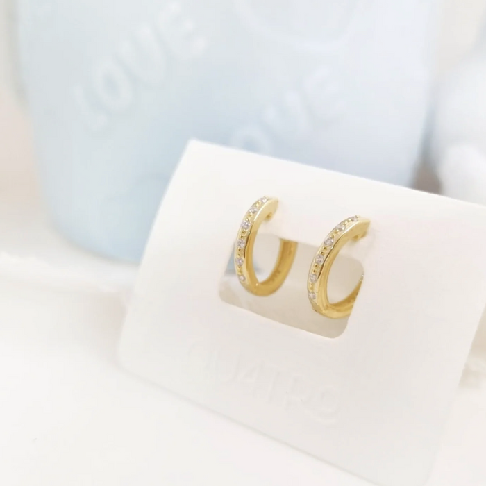 aretes mini huggie circonia 1 – plata 925