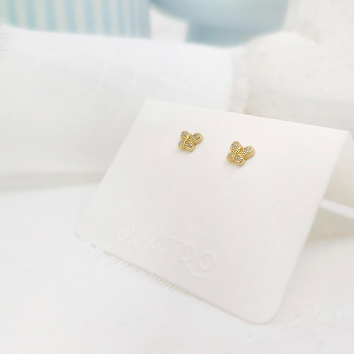 aretes mini mariposa circonia 1 – plata 925