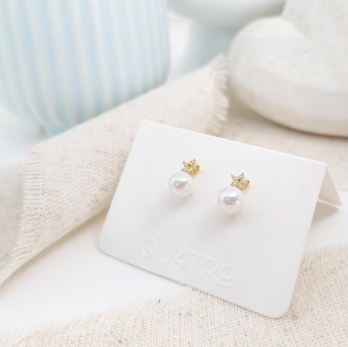 aretes perla circonia 2 – plata 925