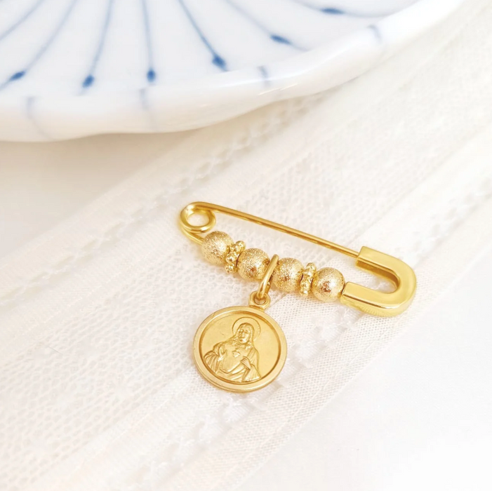 baby pin 925 personalizable - sagrado corazón
