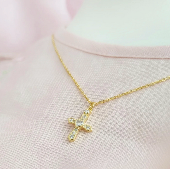 collar cruz circonia 1 – plata 925