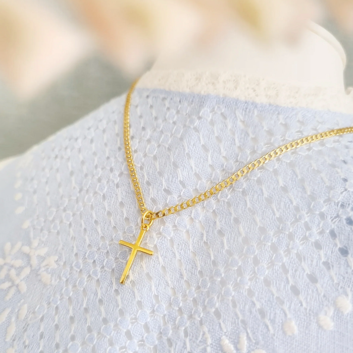 collar de cruz  1 – plata 925 -WS-