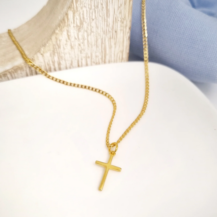 collar de cruz  1 – plata 925 -WS-