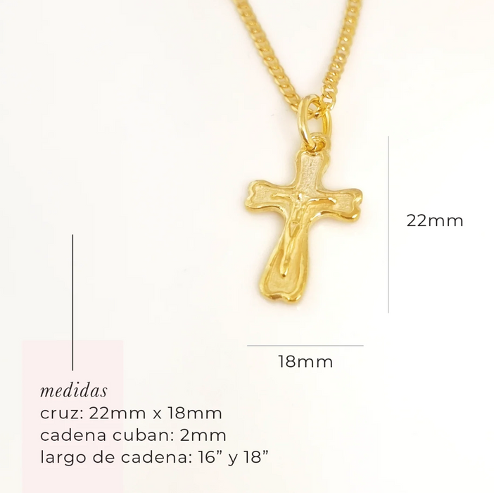 collar de cruz  3 – plata 925