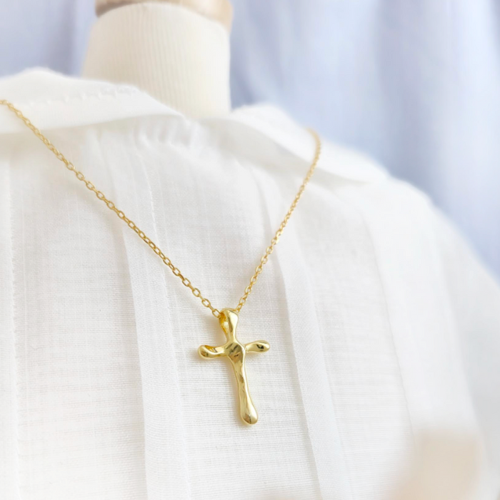 collar de cruz  6 – plata 925