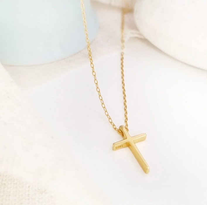 collar de cruz  2 – plata 925 -WS-