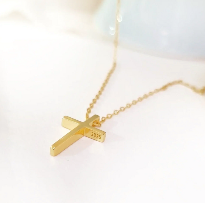 collar de cruz  2 – plata 925 -WS-