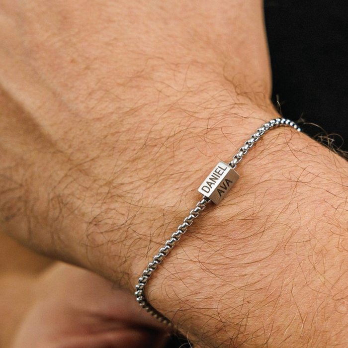 pulsera MEMOIR acero - personalizable (para jóvenes y adultos)