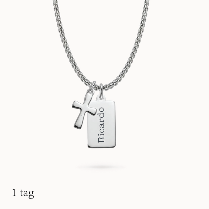 collar mini dog tag - 1 tag - personalizable