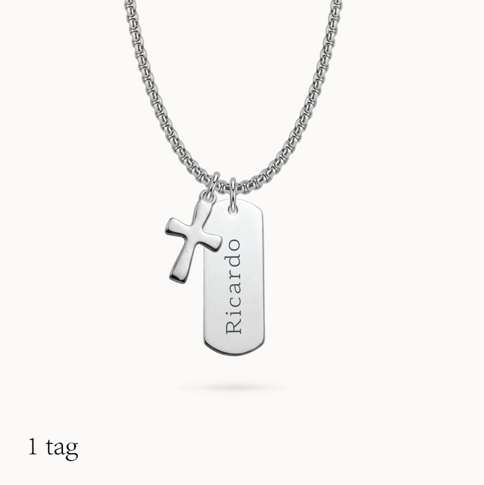 collar mini dog tag largo - 1 tag - personalizable