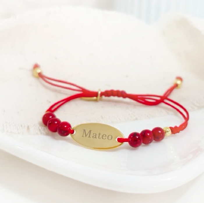 pulsera MEMOIR KIDS celeste - personalizable (dijes opcionales)