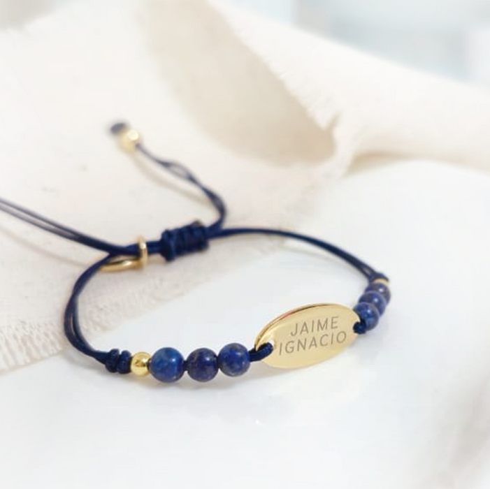 pulsera MEMOIR KIDS celeste - personalizable (dijes opcionales)