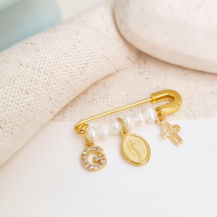 Baby pin 925 personalizable - 3 dijes