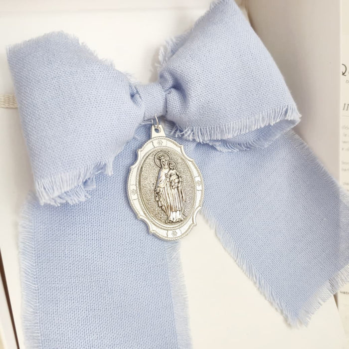 Medallón de cuna - VIRGEN DEL CARMEN - escoge el color