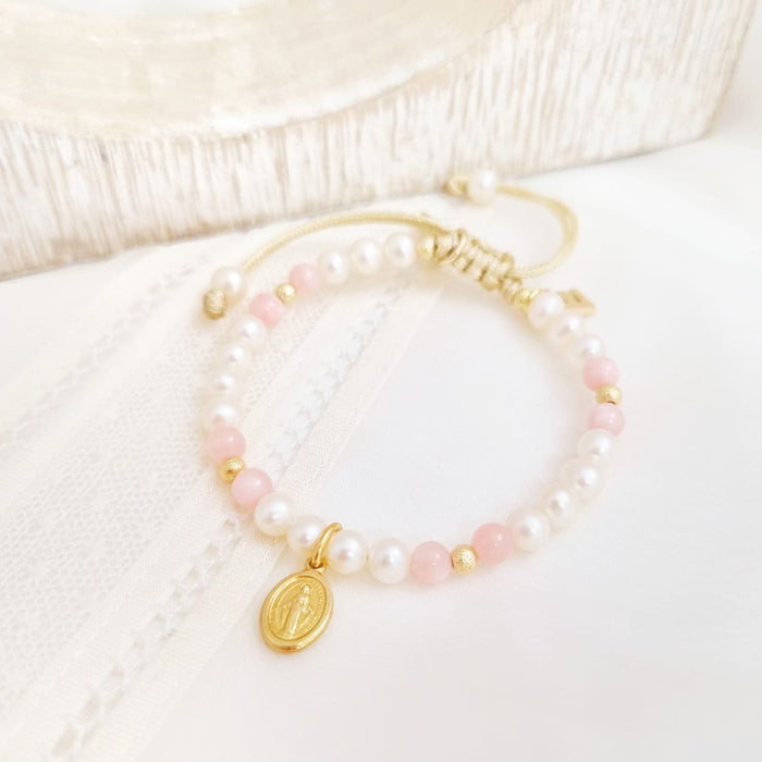 blessing bracelet 925 - blush jade - desde $54