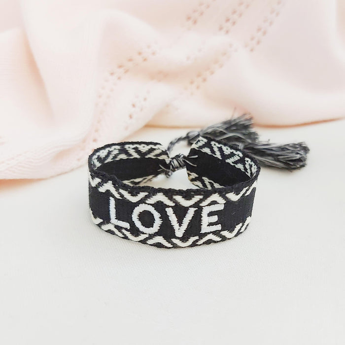 LOVE black word bracelet