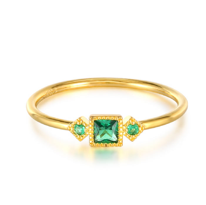 green zirconia ring 925