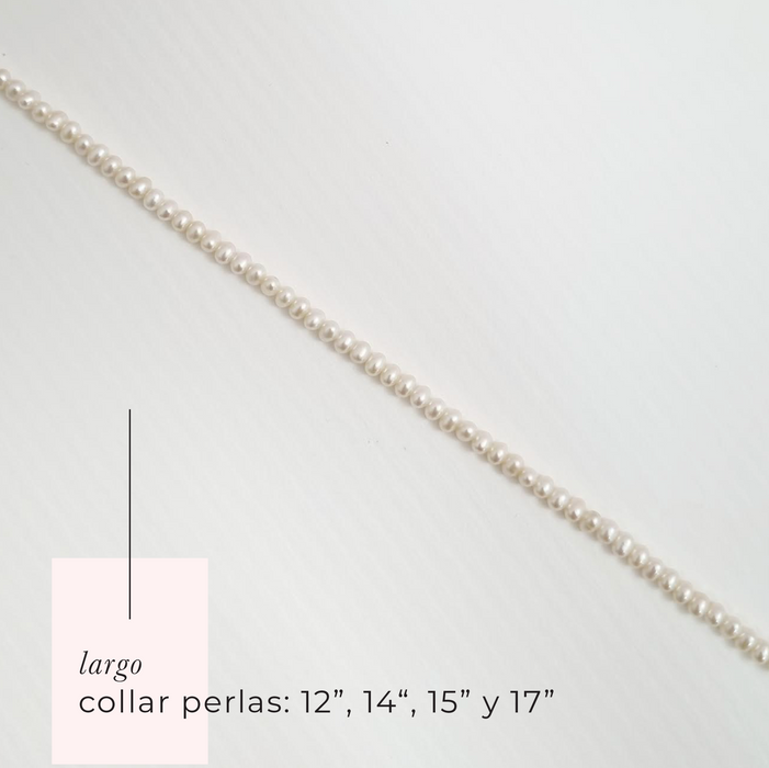 initial necklace 925 - perlas