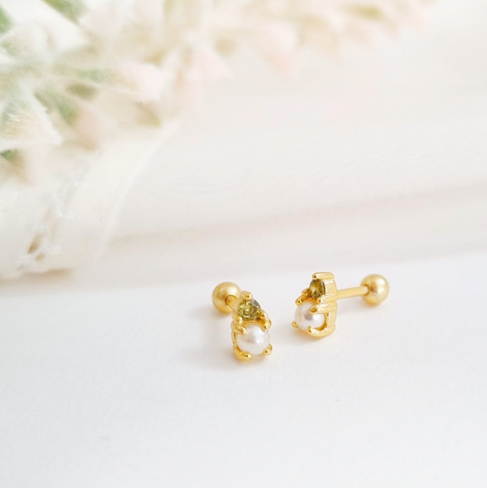 the perfect mini pearl stud 925