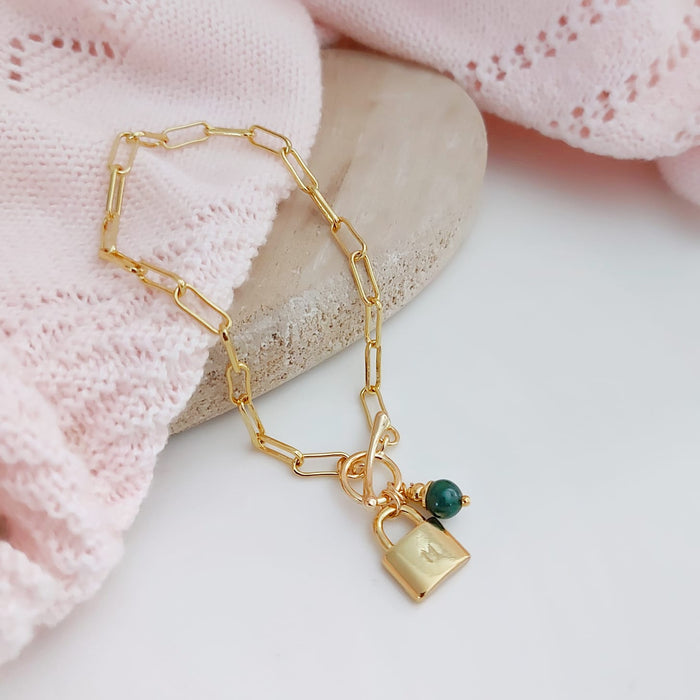 LOCK initial bracelet II